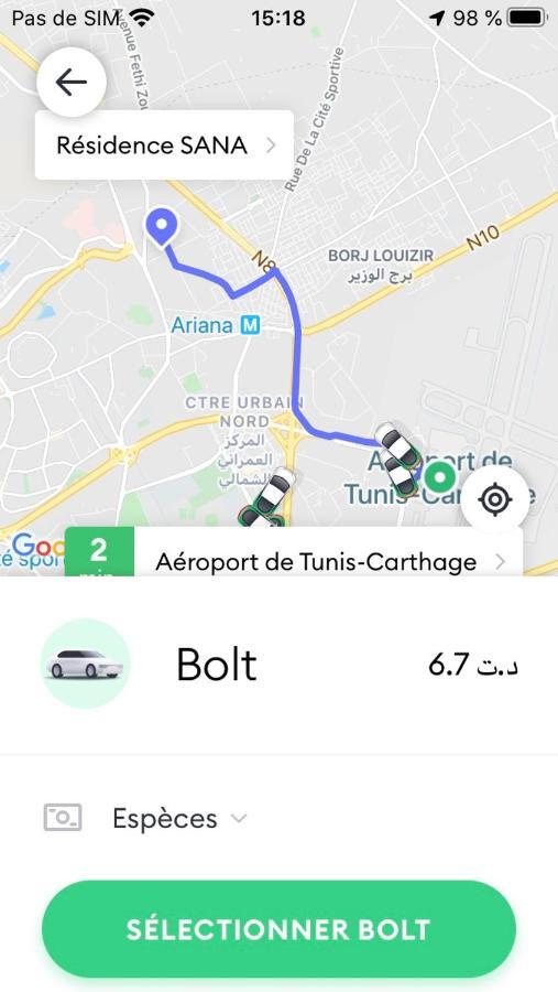 Apartment Tunis 1 Near Airport Ariana Extérieur photo